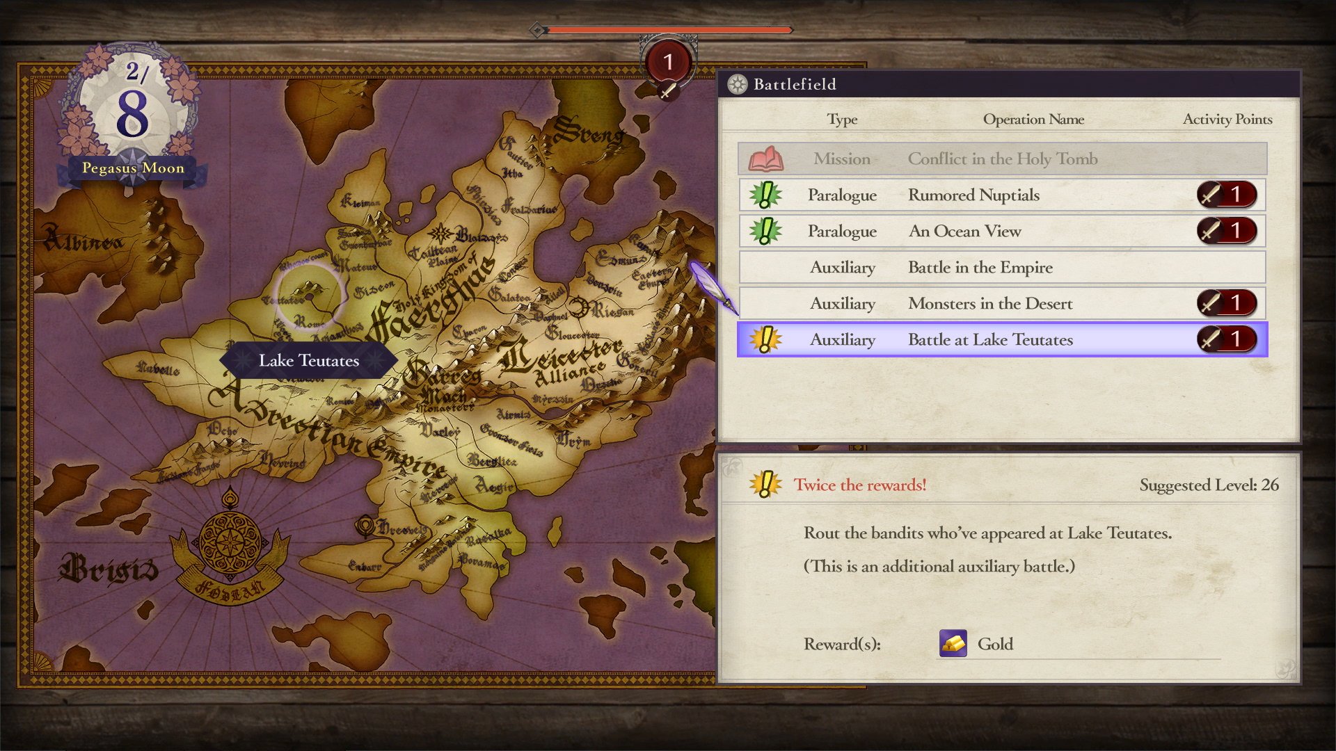map selection screen with DLC battles